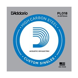 Mostrar informações para Corda para Guitarra Acústica/Electrica D'addario .018 PL018 Imagem de Corda para Guitarra Acústica/Electrica D'addario .018 PL018