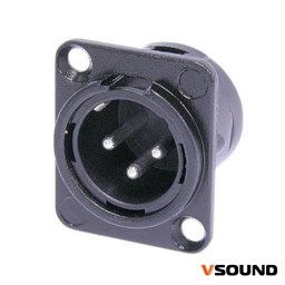 Mostrar informações para Ficha XLR Painel VSound FPS111A Macho Imagem de Ficha XLR Painel VSound FPS111A Macho