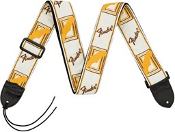 Mostrar informações para Correia Fender Monogrammed 0990683000 White/Brown/Yellow Imagem de Correia Fender Monogrammed 0990683000 White/Brown/Yellow