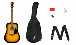 Mostrar informações para Guitarra Acústica Dreadnought Fender FA-115 II Sunburst c/ Saco Imagem de Guitarra Acústica Dreadnought Fender FA-115 II Sunburst c/ Saco