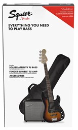 Mostrar informações para Conjunto de  Baixo Eléctrico Fender SQ Affinity PJ BSB ICS20030854 Imagem de Conjunto de  Baixo Eléctrico Fender SQ Affinity PJ BSB ICS20030854