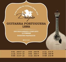 Mostrar informações para Jogo Cordas para Guitarra Portuguesa Lisboa Dragão 073 Imagem de Jogo Cordas para Guitarra Portuguesa Lisboa Dragão 073
