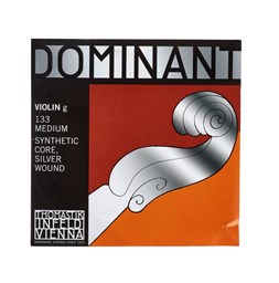Mostrar informações para Corda para Violino Thomastik Dominant Medium Sol 133 Imagem de Corda para Violino Thomastik Dominant Medium Sol 133