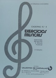 Mostrar informações para Livro Exercicios Musicais Caderno nº4 Valentim Carvalho Imagem de Livro Exercicios Musicais Caderno nº4 Valentim Carvalho