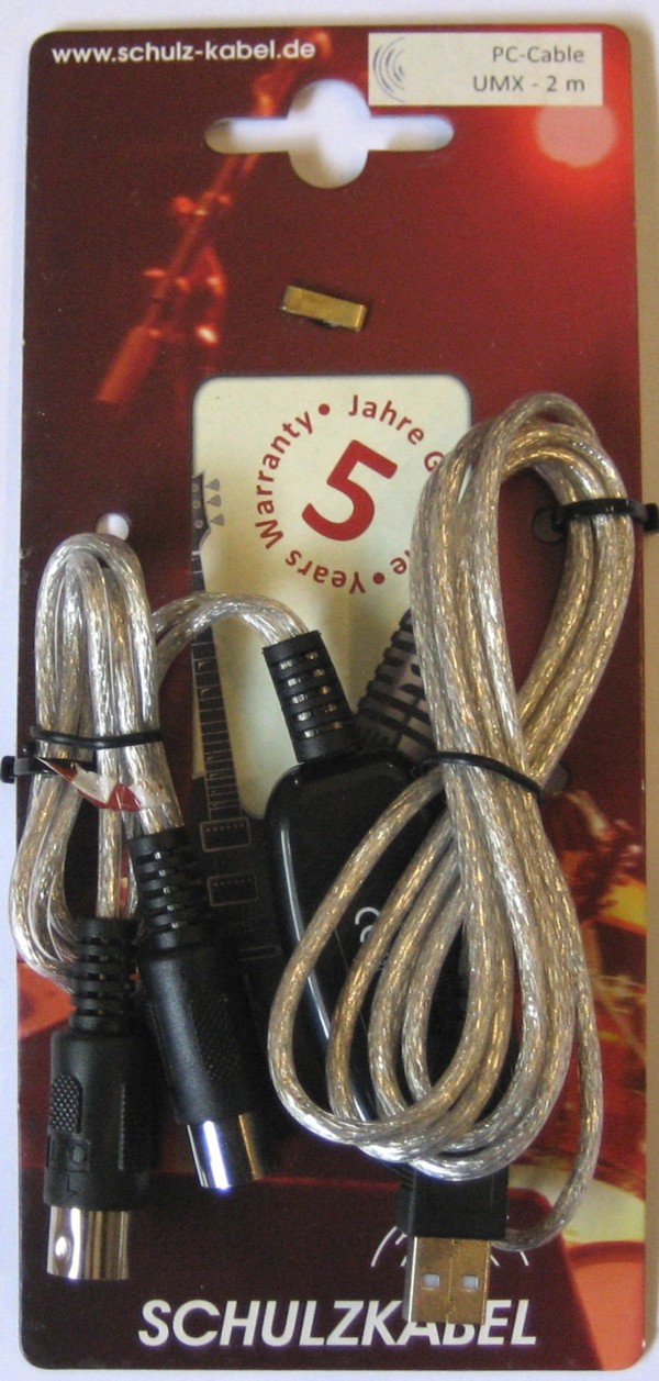 Imagem de Cabo MIDI/USB Schulz Kabel UMX2 2mt.