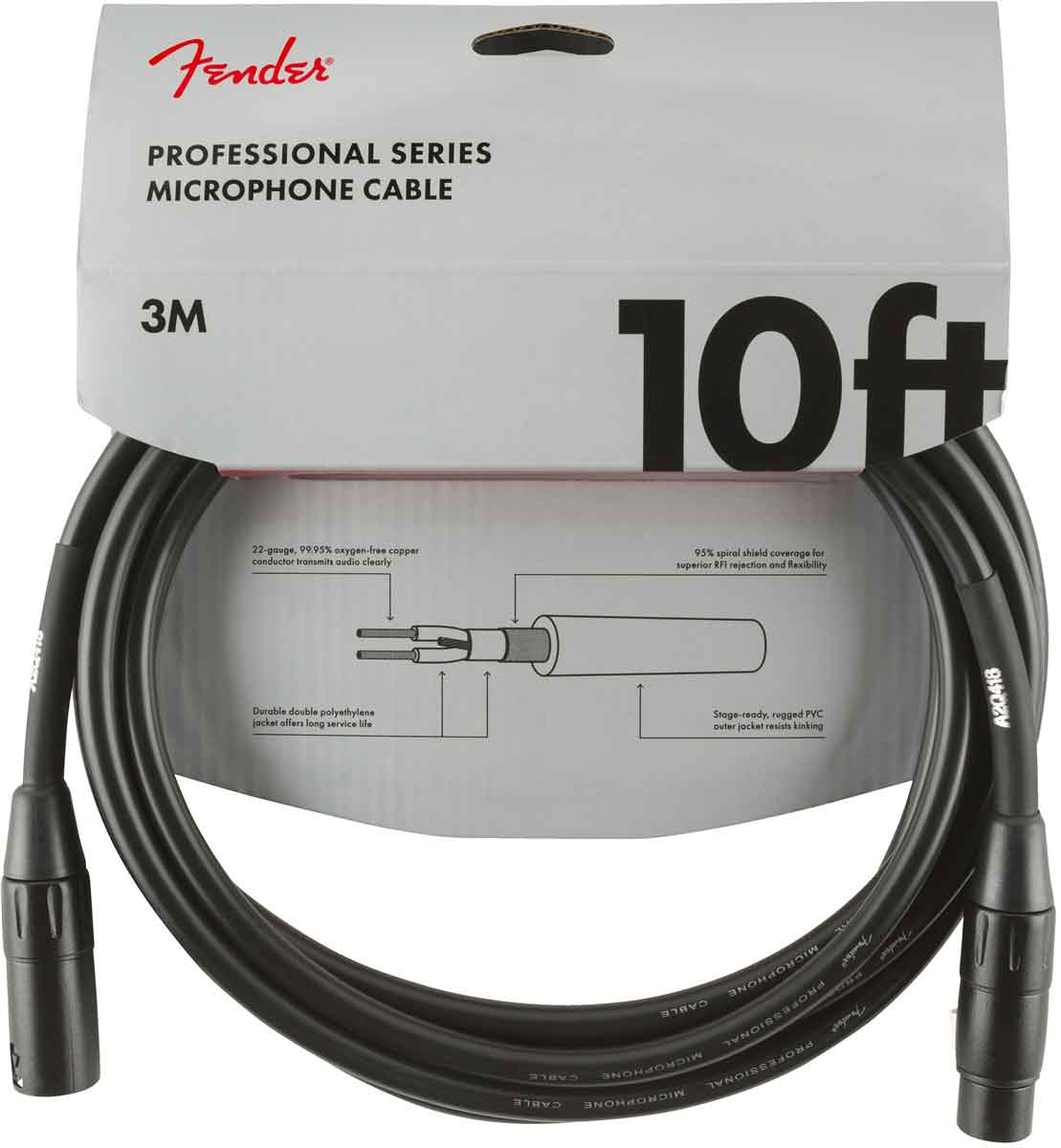 Imagem de Cabo XLR Fender Professional Series 3mt. 099-0820-022