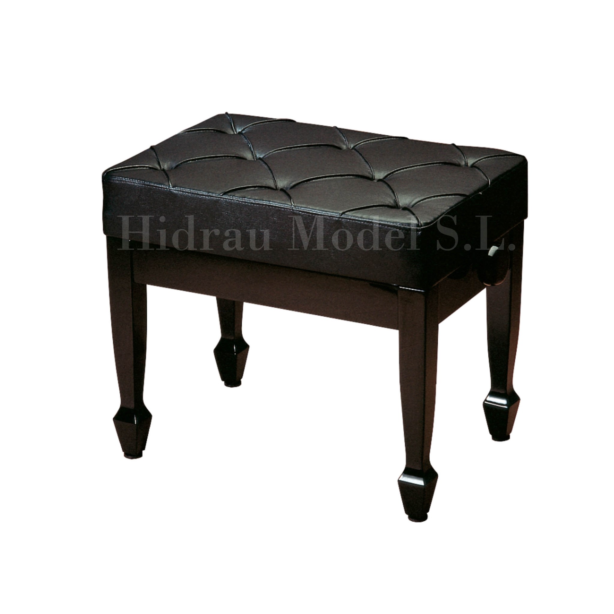 Imagem de Banco para Piano Concerto Hidrau Model Preto Polido BC8