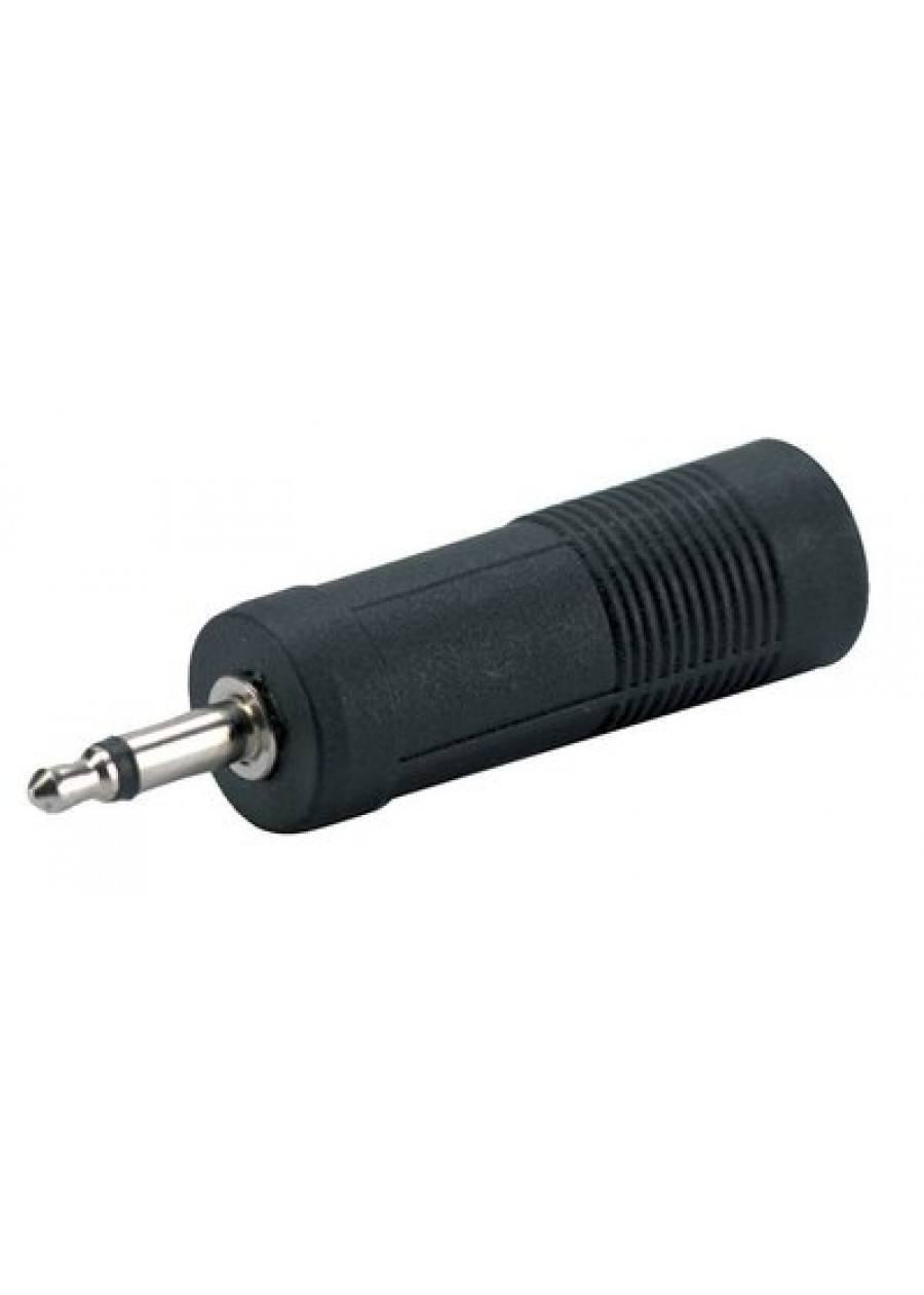 Imagem de Adaptador Gewa Jack 3,5mm Macho Mono para Jack 6,3mm Fêmea Mono 191601