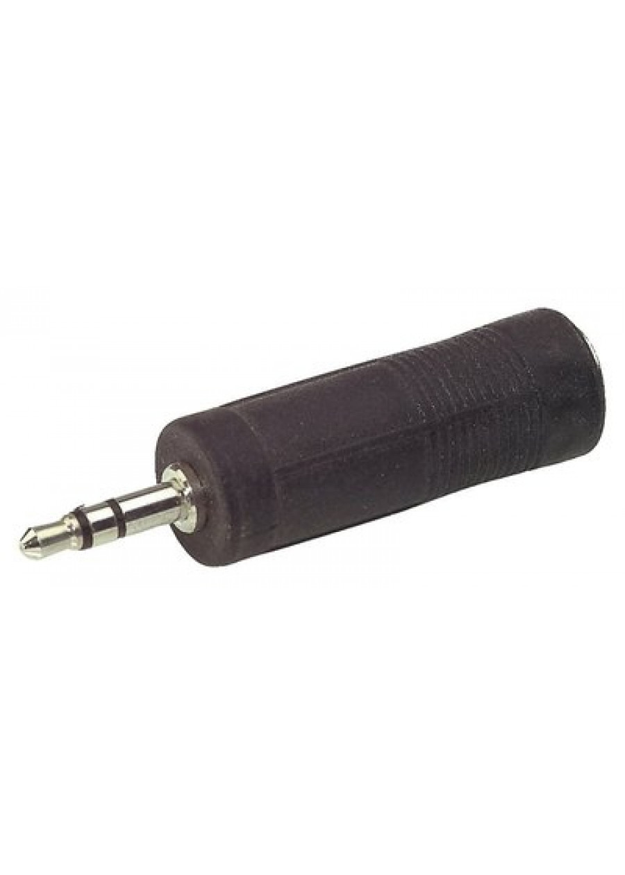 Imagem de Adaptador Gewa Jack 3,5mm Macho Stereo para Jack 6,3mm Fêmea Stereo 191602