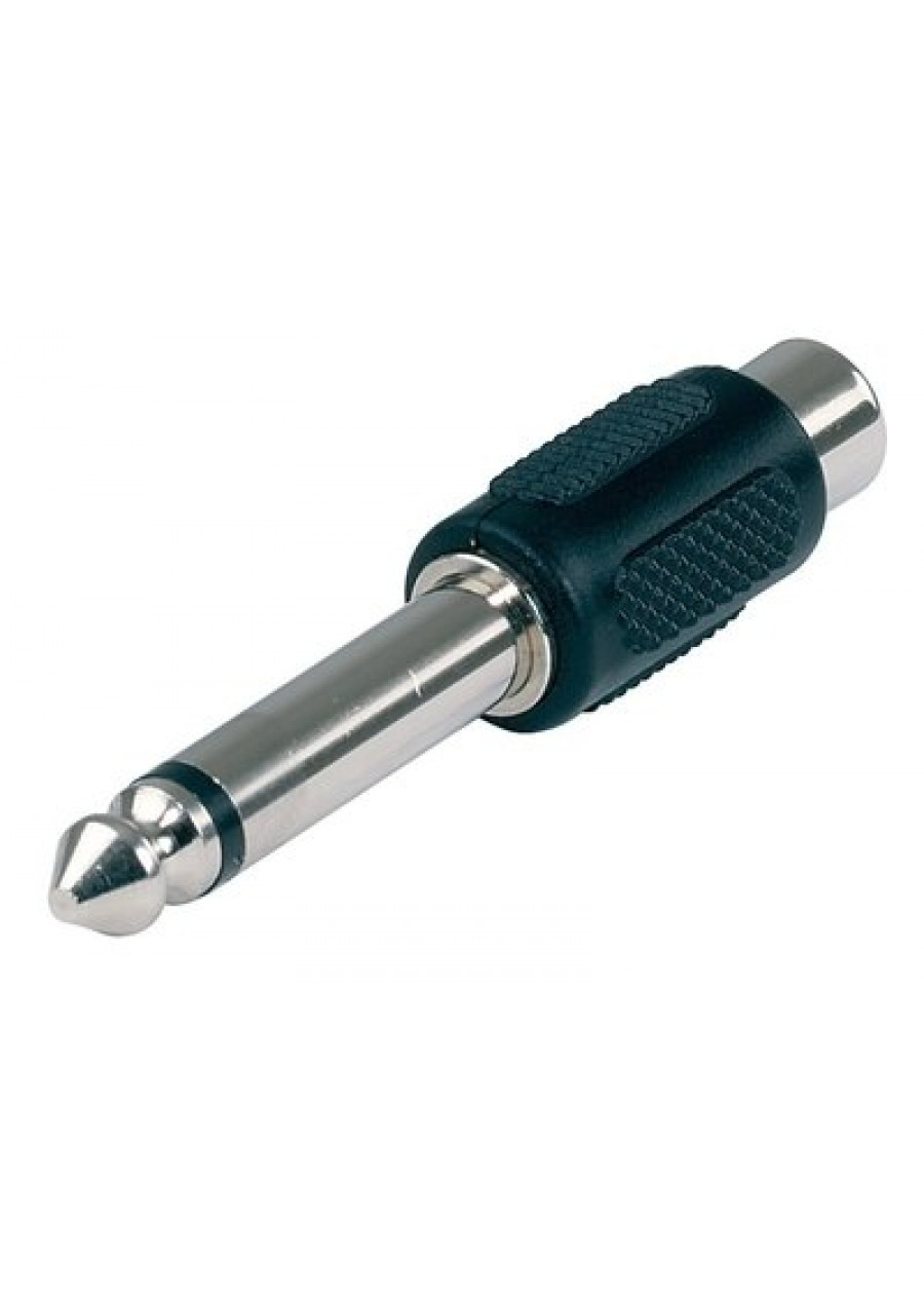 Imagem de Adaptador Gewa RCA 3,5mm Fêmea para Jack 6,3mm Macho Mono 191607
