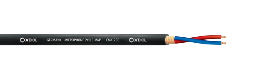 Imagem de Bobine Cabo Microfone Cordial CMK 250 Black 100mt.