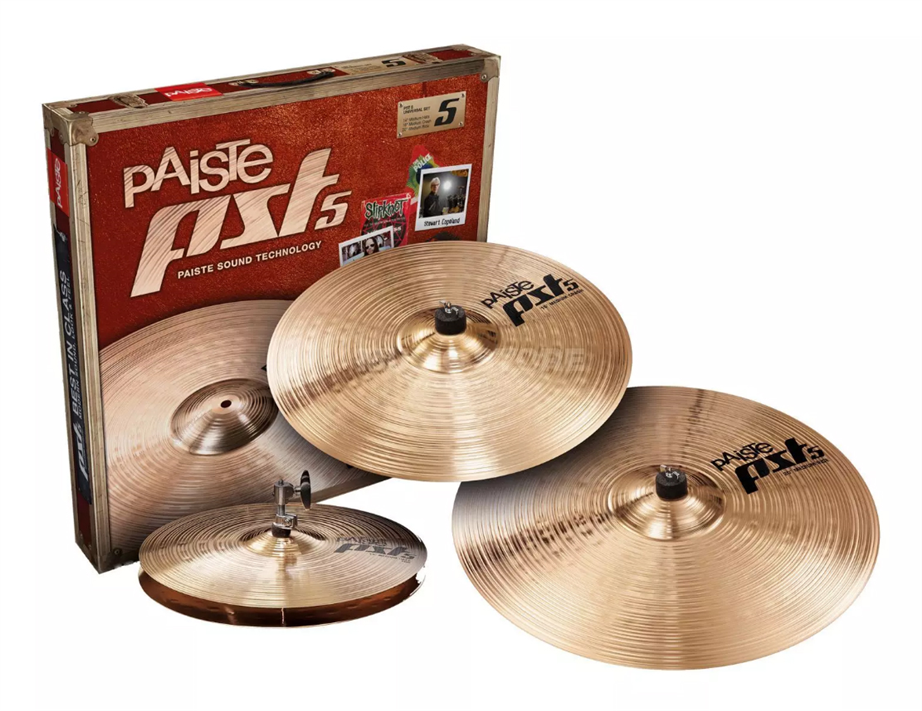 Imagem de Conjunto Pratos Paiste PST5 Universal Set (Hi-Hat 14" Crash 16" Ride 20")