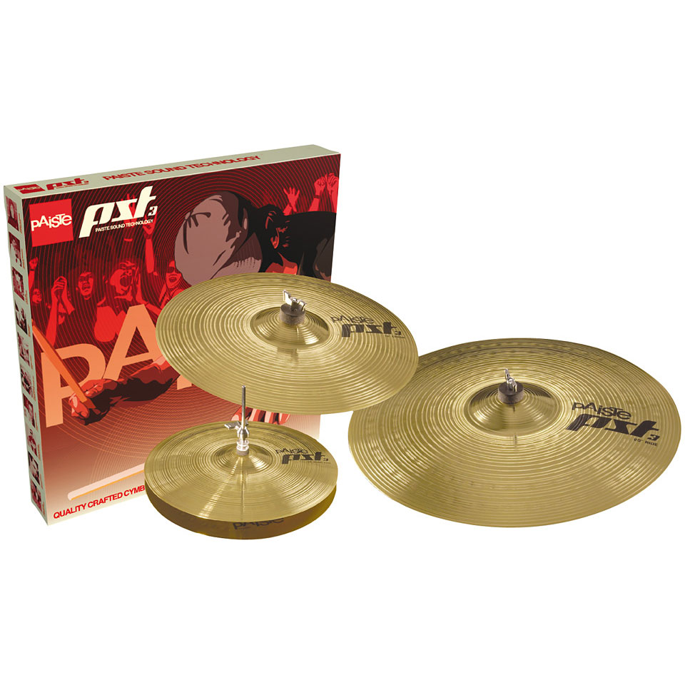Imagem de Conjunto Pratos Paiste PST3 Universal Set (Hi-Hat 14" Crash 16" Ride 20")