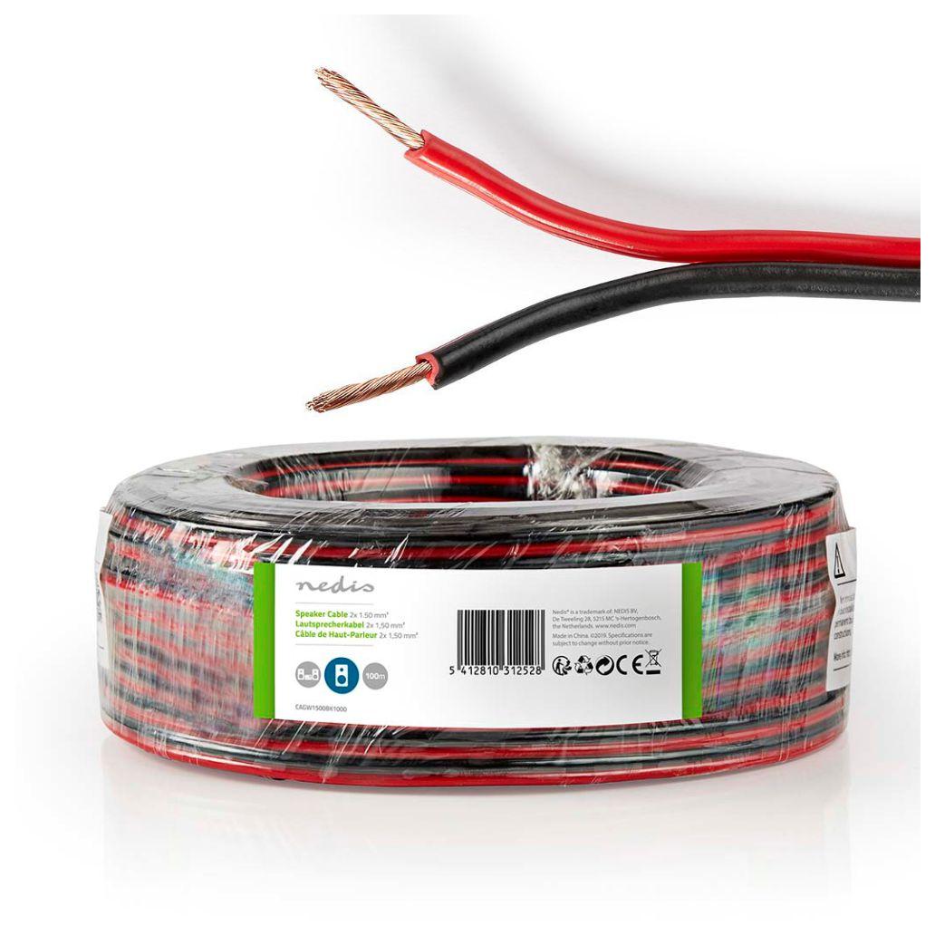 Imagem de Bobine NEDIS CAGW1500BK1000 Coluna 2x1,5 100mt.