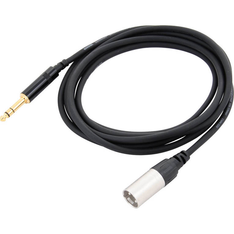 Imagem de Cabo XLR Macho/Jack Macho Stereo Cordial CFM 3 MV 3mt.