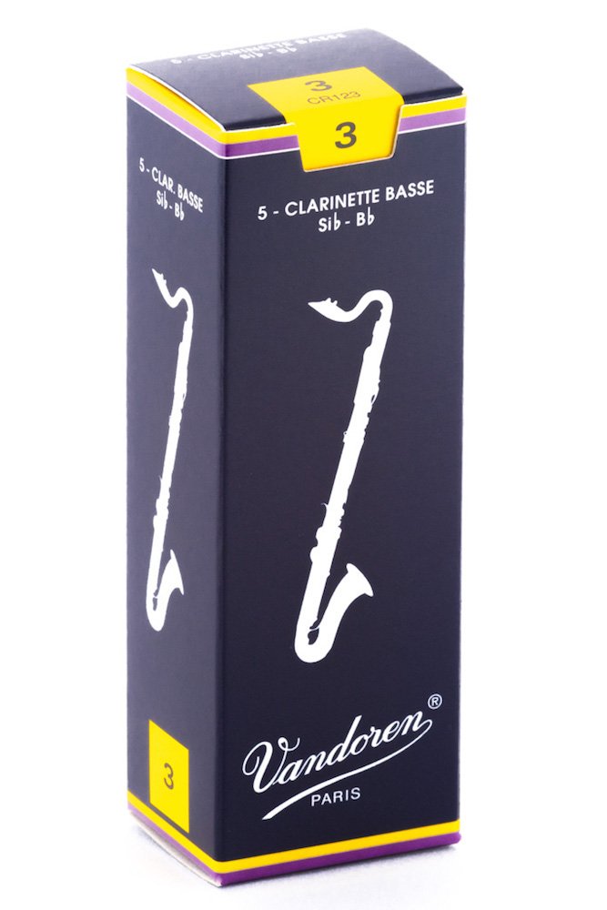 Imagem de Palheta para Clarinete Baixo Si Bemol (Bb) Vandoren Nº3 CR123