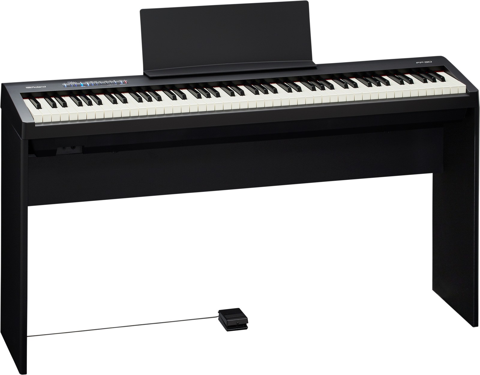 Imagem de Conjunto Piano Roland FP-30X BK + Pernas Roland KSC-70BK