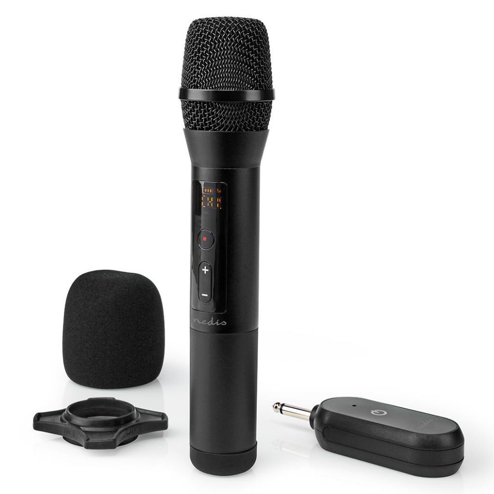 Imagem de Microfone Sem Fios NEDIS MPWL200BK