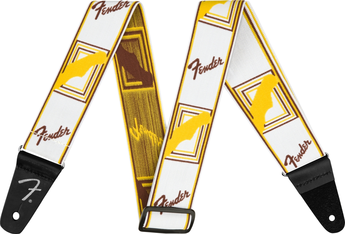 Imagem de Correia Fender Weighless 0990686005 White/Brown/Yellow