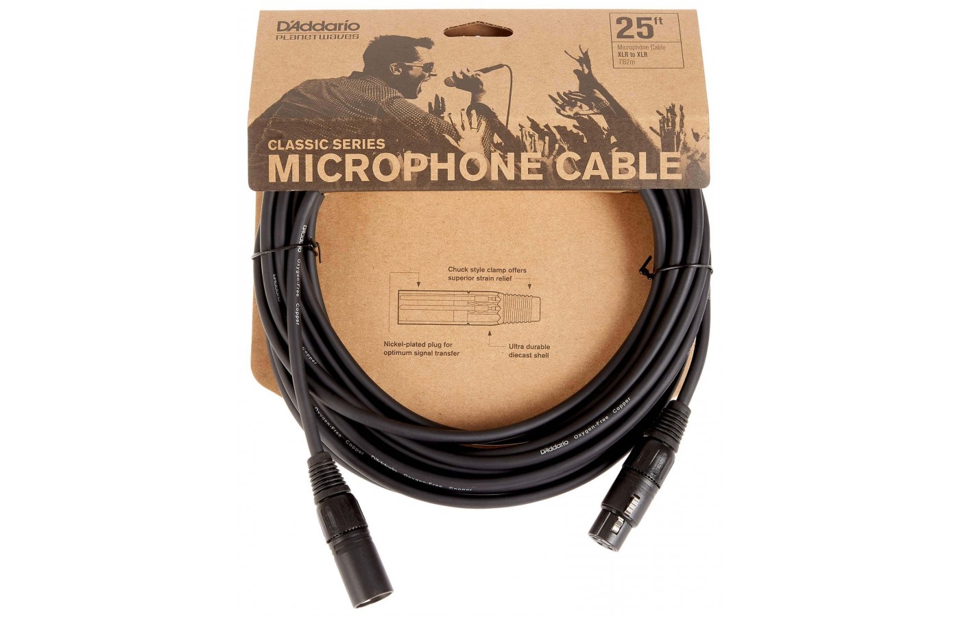 Imagem de Cabo XLR D'addario PW-CMIC-25 7.62mt.