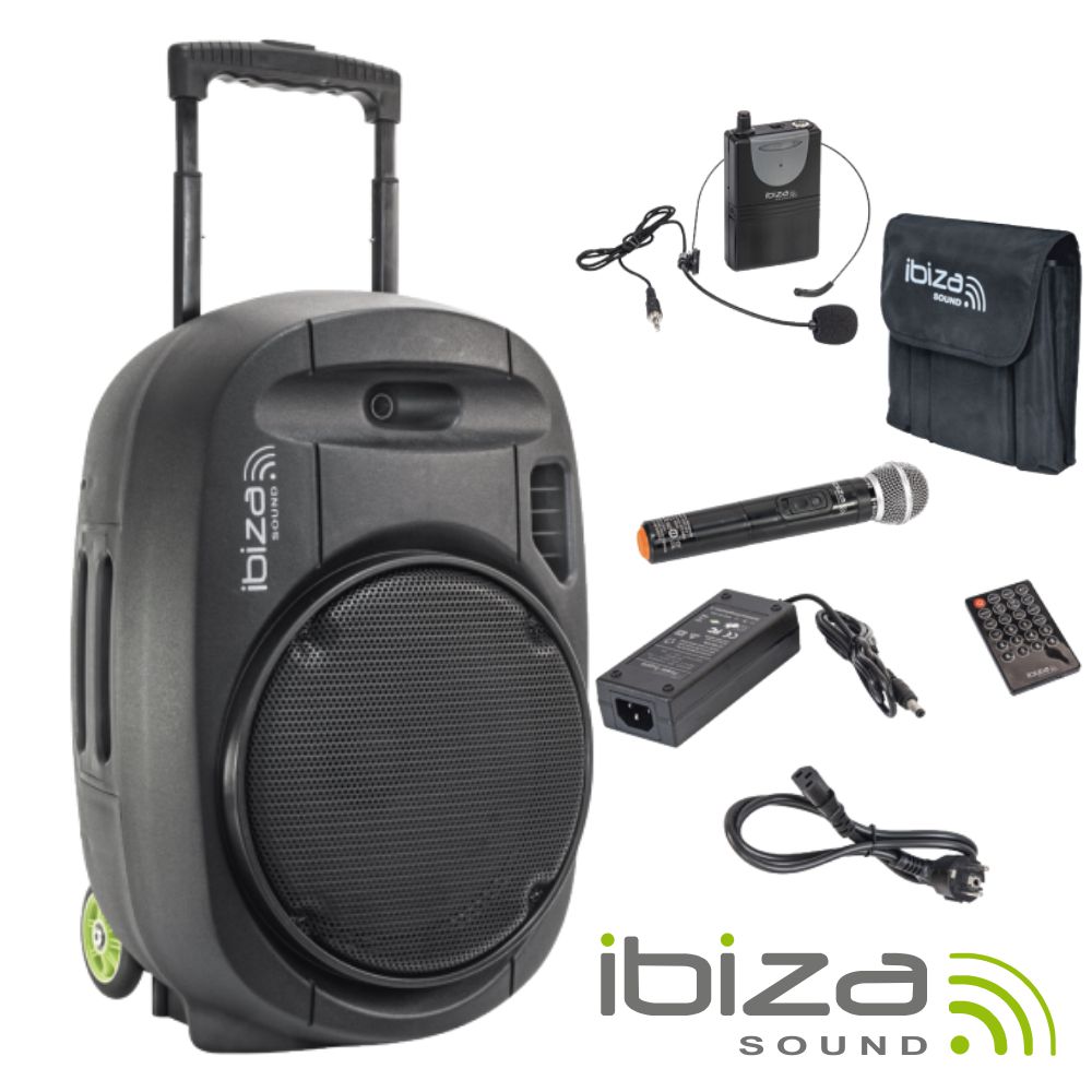 Imagem de Coluna Portátil IBIZA Port15" VHF-BT MKII