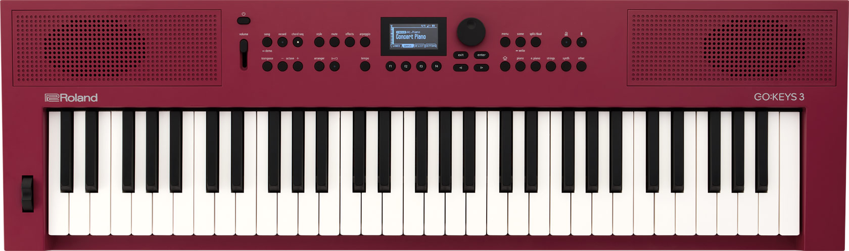Imagem de Piano Roland GO:KEYS 3 Dark Red