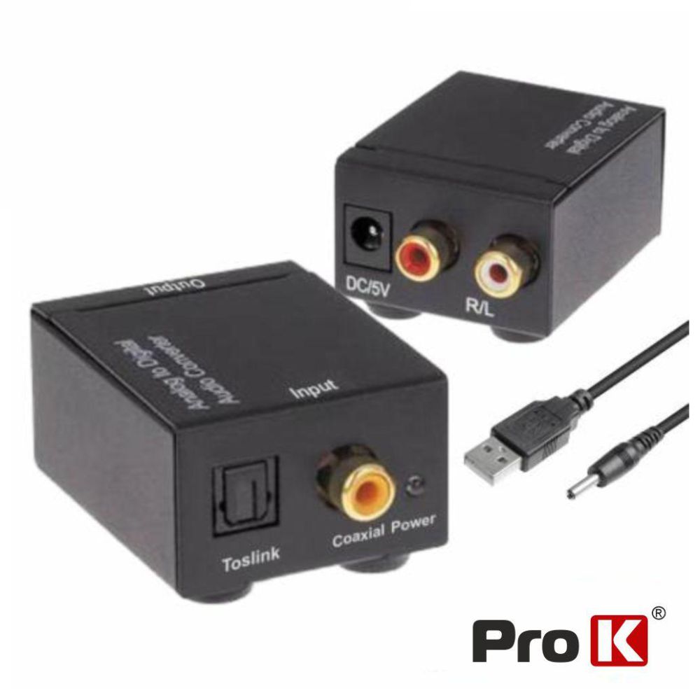 Imagem de Conversor Áudio Digital para Analógico PK-OPCOAX01