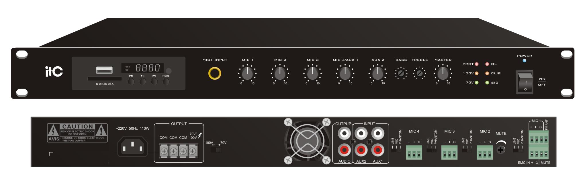 Imagem de Amplificador ITC T-B500DTB