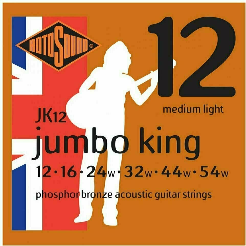 Imagem de Jogo Cordas para Guitarra Acústica Rotosound .012 JK12