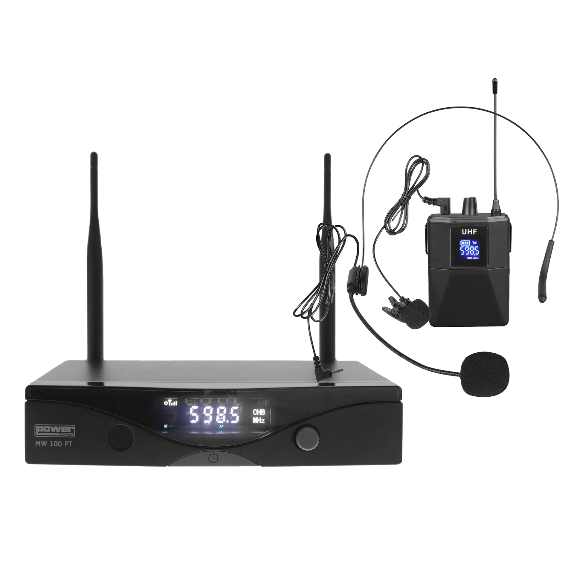 Imagem de Microfone Headset Sem Fios Power Acoustics MW 100 PT