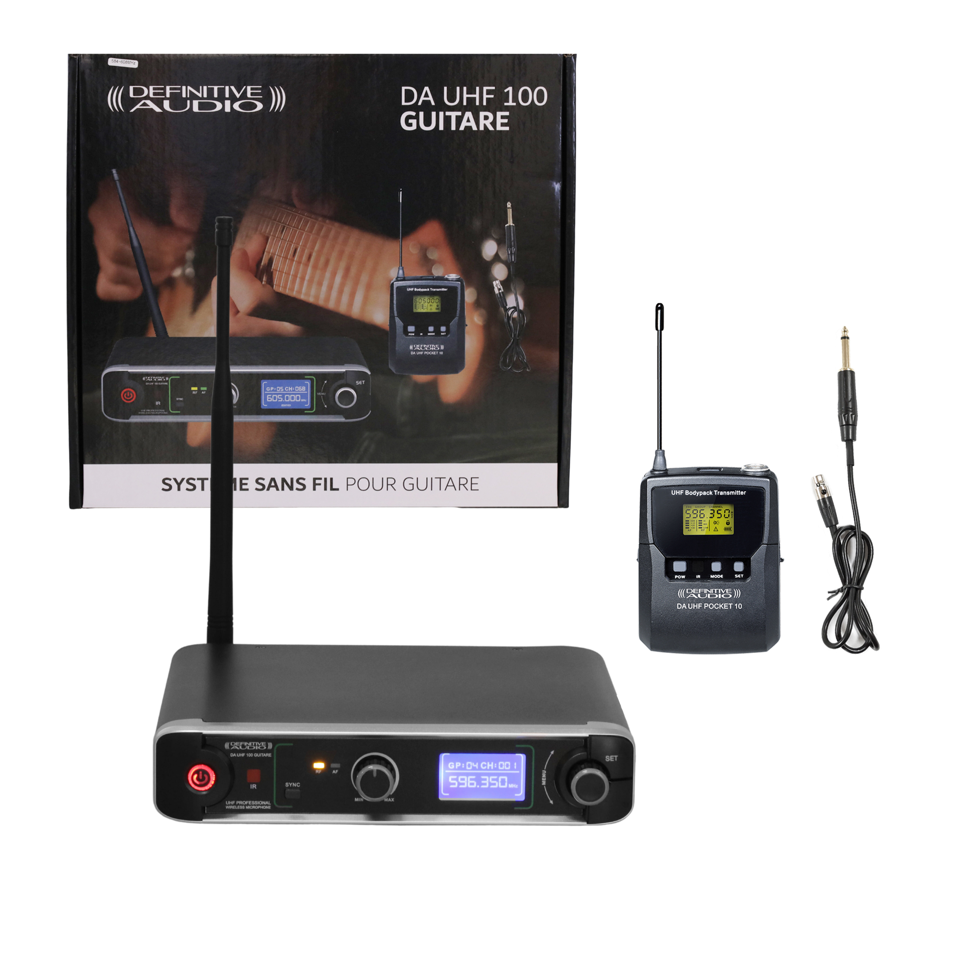 Imagem de Sistema Wireless P/Instrumento Definitive Audio DA UHF 100