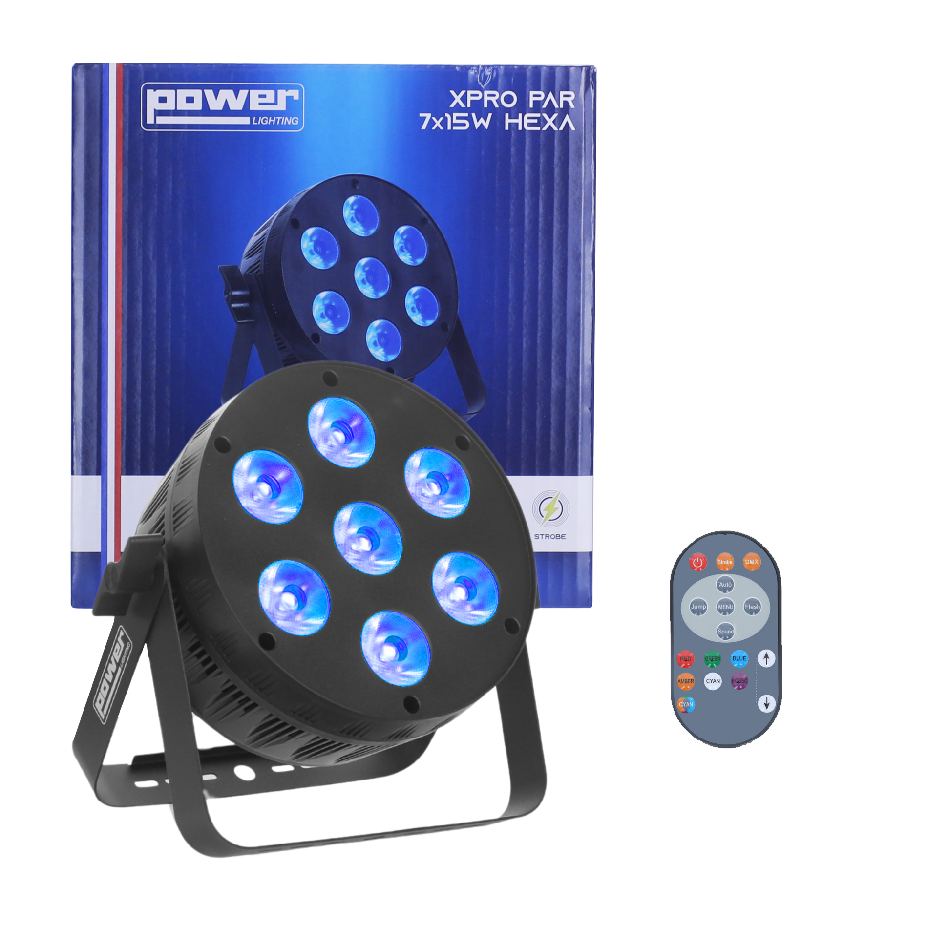 Imagem de LED XPRO PAR Power Lighting 7X15W HEXA