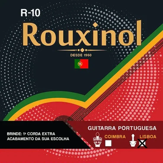 Imagem de Jogo Cordas para Guitarra Portuguesa Lisboa Rouxinol R-10L