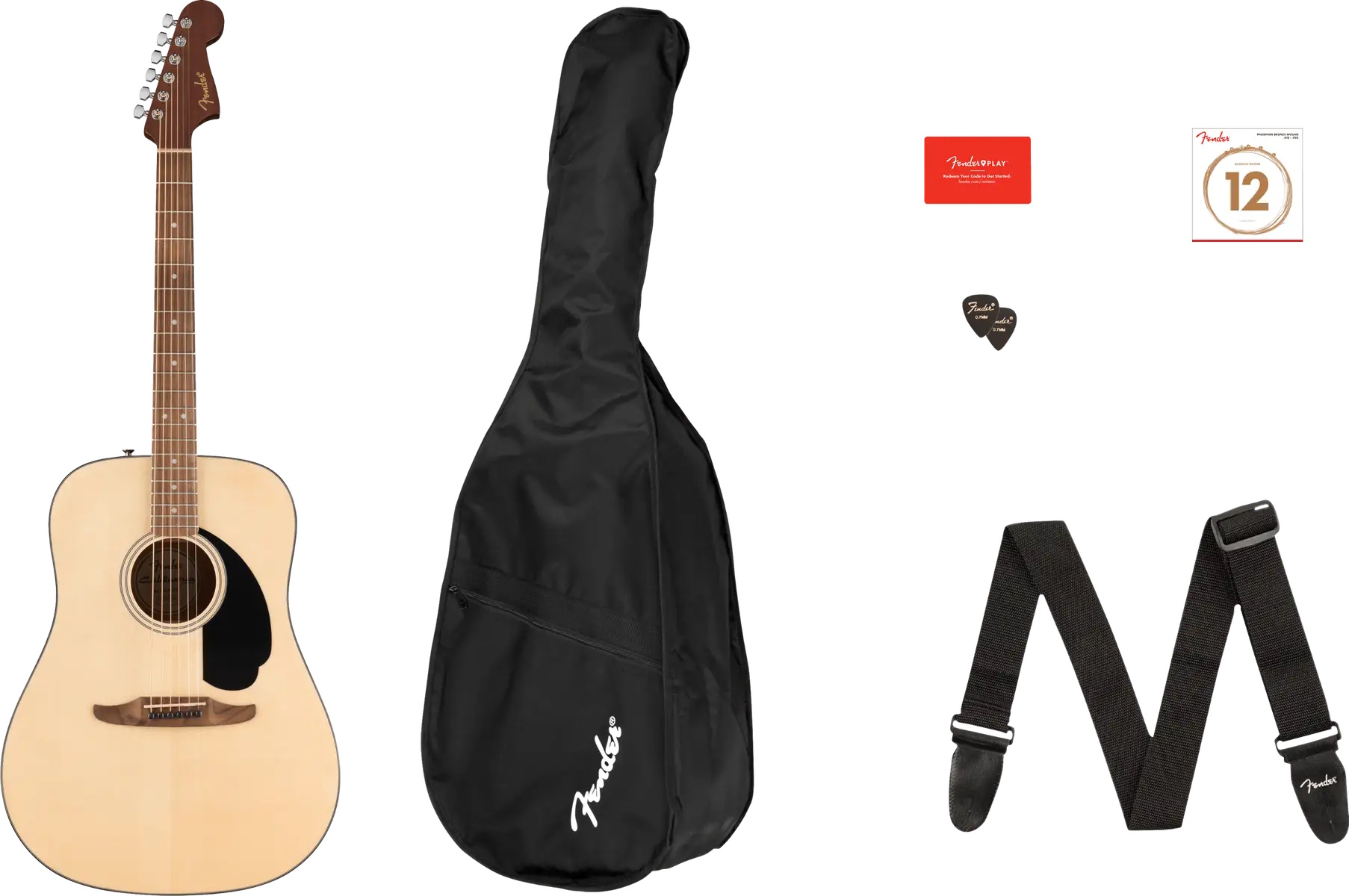 Imagem de Guitarra Acústica Fender CA STD Redondo Pack BPG NAT 0974200421