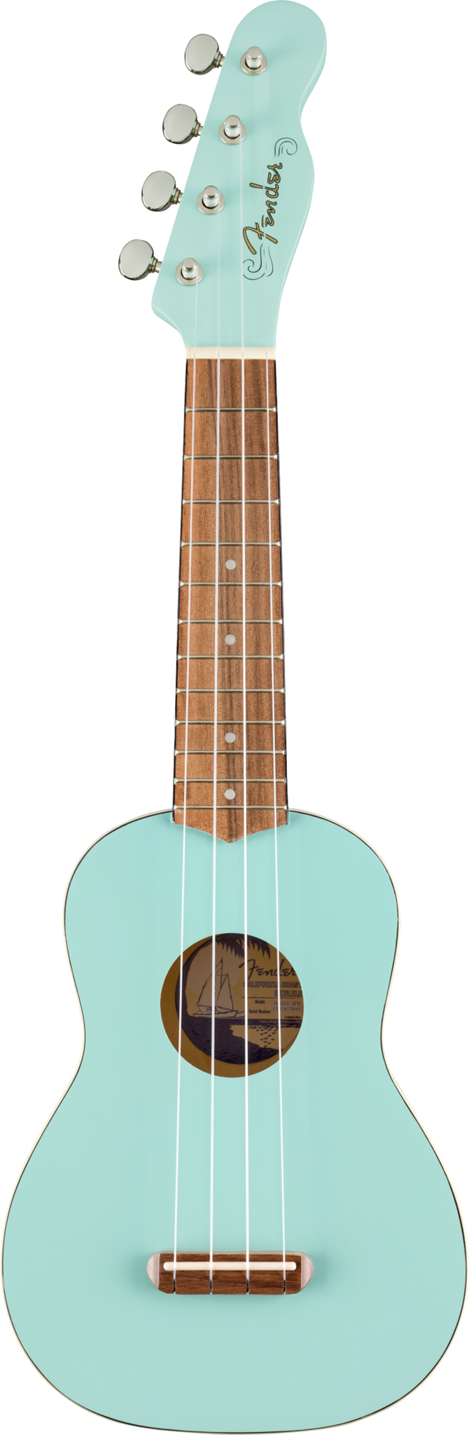 Imagem de Ukulele Soprano Fender Venice Daphne Blue Matte