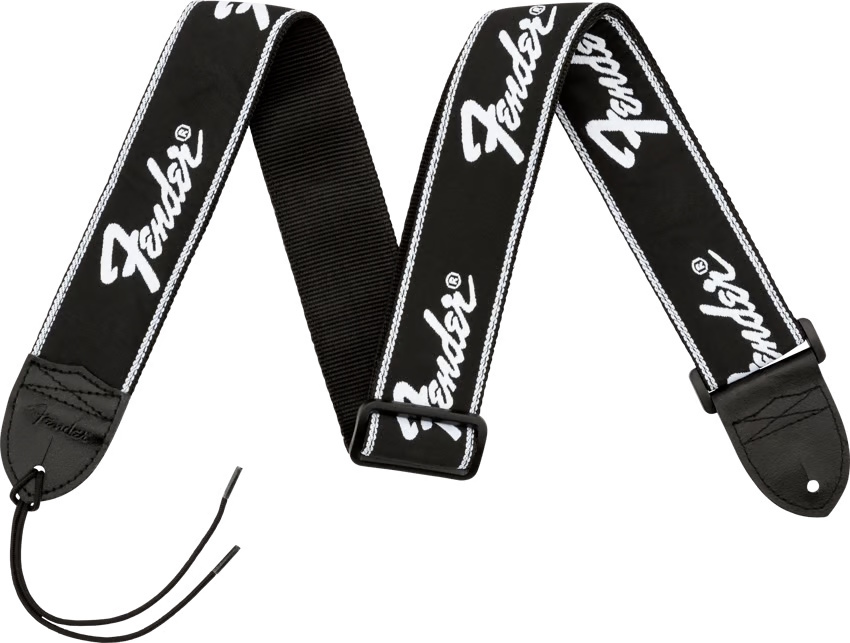 Imagem de Correia Fender Running Logo Black/White 0990671000