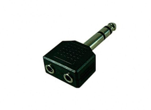 Imagem de Adaptador Schulz Kabel 2 x Jack 3,5mm Fêmea para Jack 6,3mm Mono Macho S54