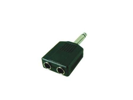 Imagem de Adaptador Schulz Kabel 2 x Jack 6,3mm Mono Fêmea para Jack 6,3mm Mono Macho S55 