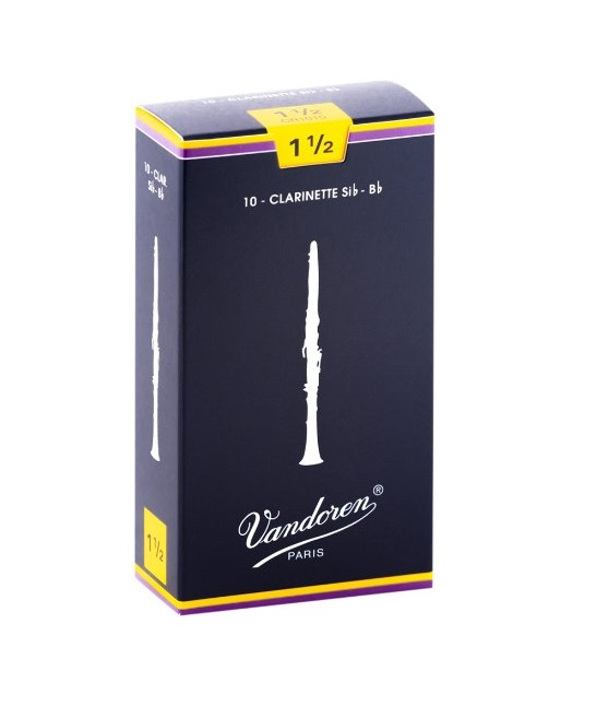 Imagem de Palheta Individual para Clarinete Si Bemol (Bb) Vandoren Nº1,5 CR1015