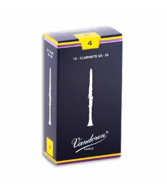 Imagem de Palheta Individual para Clarinete Vandoren Si Bemol (Bb) Nº4 CR104