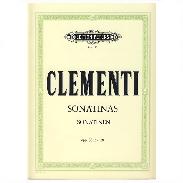 Imagem de Livro Clementi Sonatinas Opus 36, 37, 38 Edition Peters
