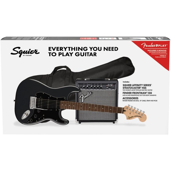 Imagem de Conjunto Guitarra Elétrica Squier Affinity Series HSS Stratocaster 037-2821-669