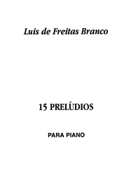 Imagem de Livro Sassetti Luis de Freitas Branco 15 Prelúdios para piano