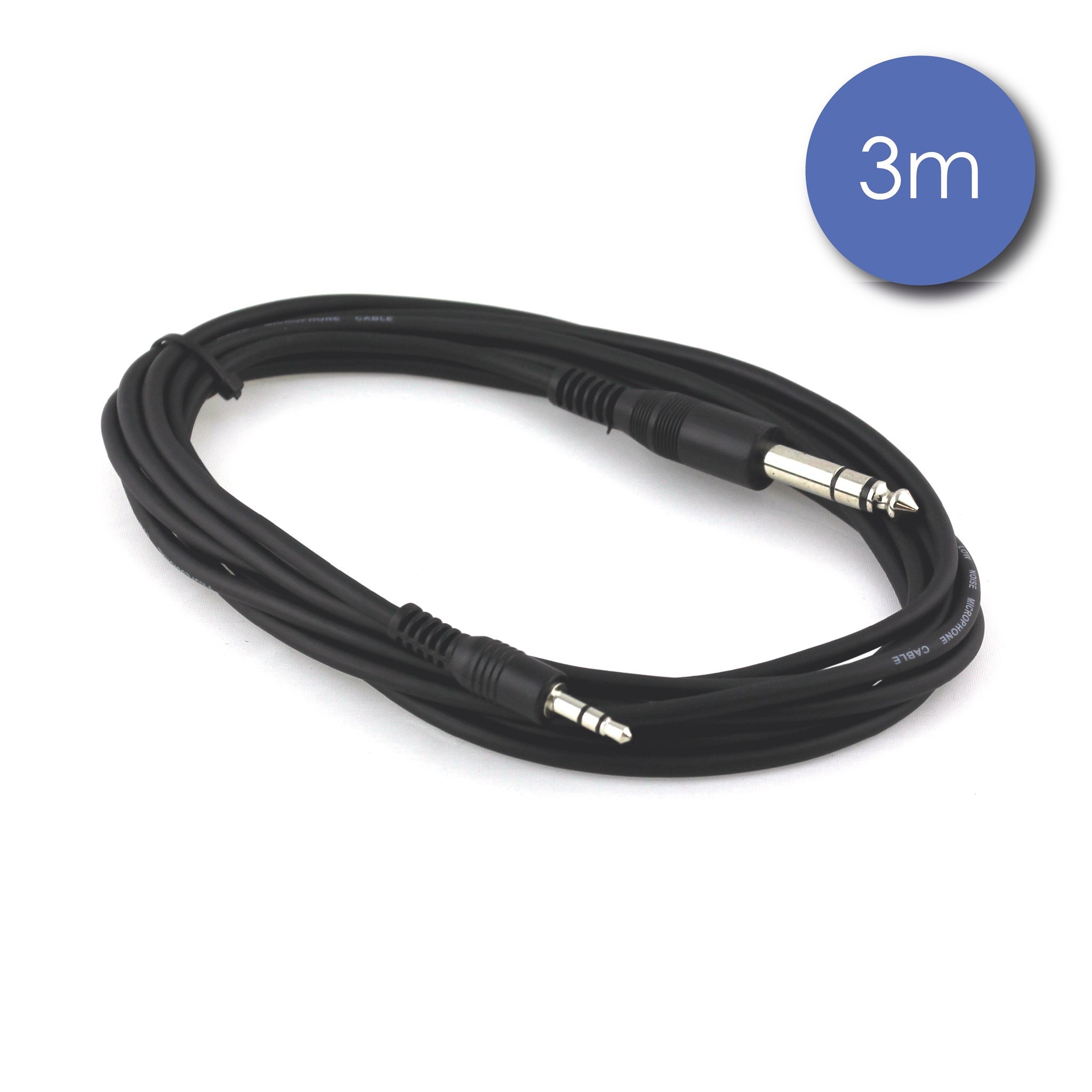 Imagem de Cabo Jack 6,3mm Macho Stereo/Jack 3,5mm Macho Stereo Power Acoustics CAB2108-3M 3mt.