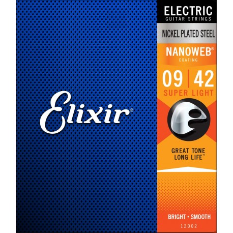 Imagem de Jogo Cordas para Guitarra Elétrica Elixir .009 12002