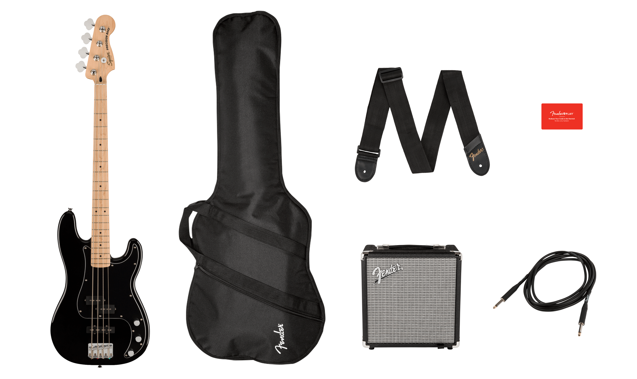 Imagem de Conjunto de Baixo Elétrico Squier Affinity MN BPG BLK 037-2981-606