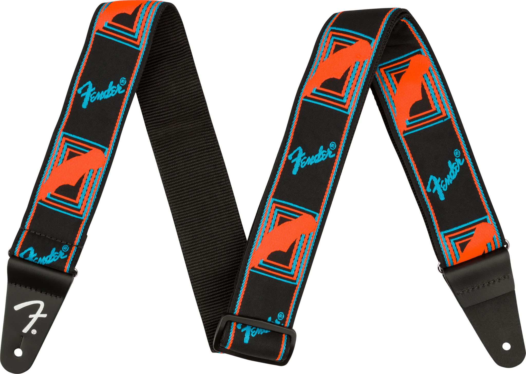 Imagem de Correia Fender Monogrammed Blue/Orange 0990681302