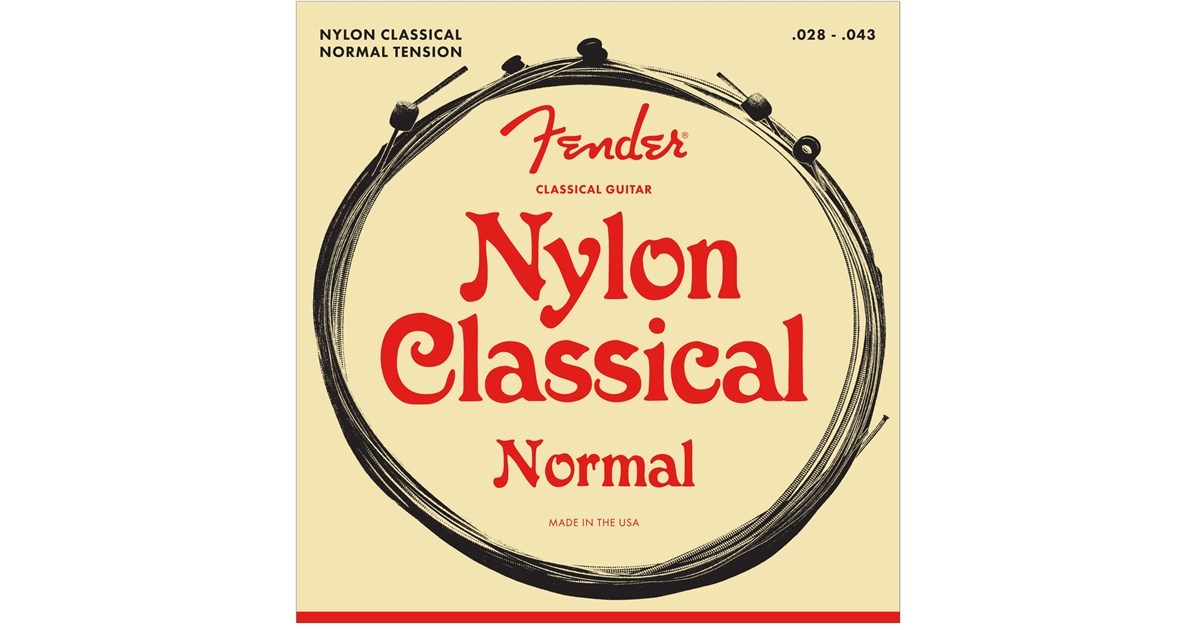 Imagem de Jogo Cordas para Guitarra Clássica Fender Nylon Classical Ball End 0730130400