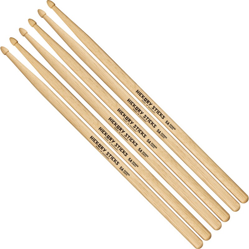 Imagem de Conjunto de Baquetas Meinl 5A Barrel Tip HS103-3