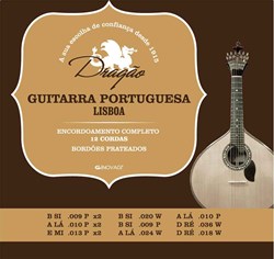 Imagem de Jogo Cordas para Guitarra Portuguesa Lisboa Dragão 073